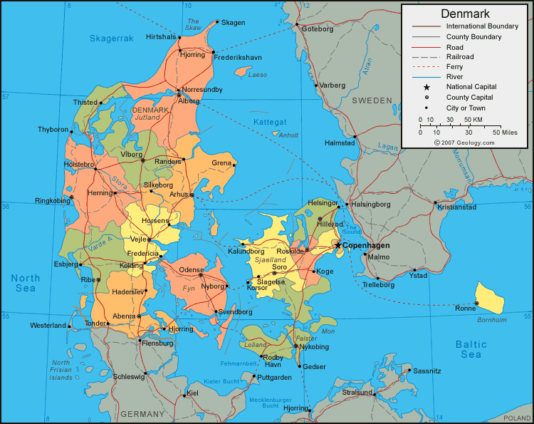 Denmark Odense map